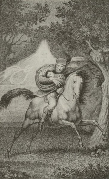 Рисунок к балладе Лесной царь