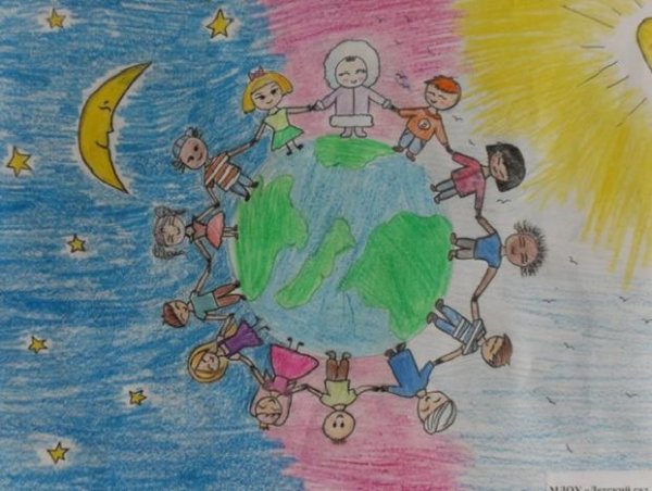 Рисование дружат дети всей планеты