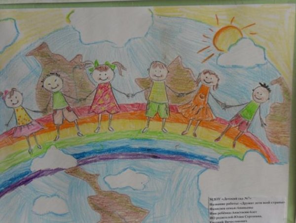 Рисование дружат люди всей земли