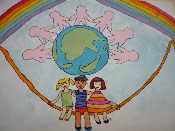 Рисование на тему Дружба