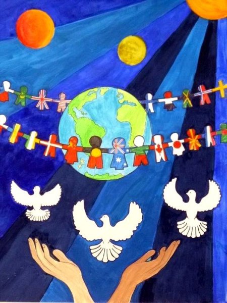 Плакат мир на планете