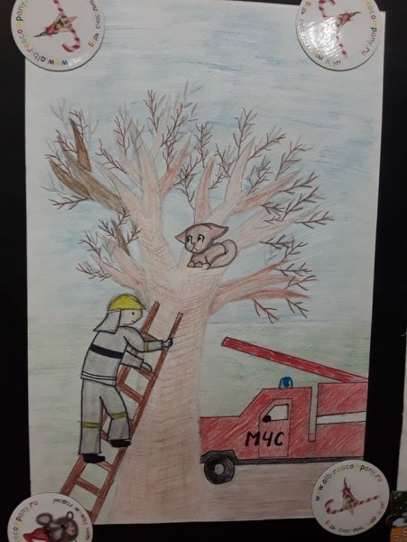 Рисунок на конкурс спасатель глазами детей