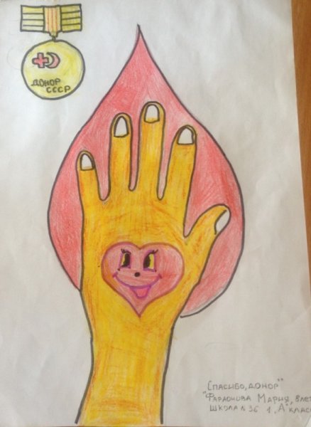 День донора рисунки детей