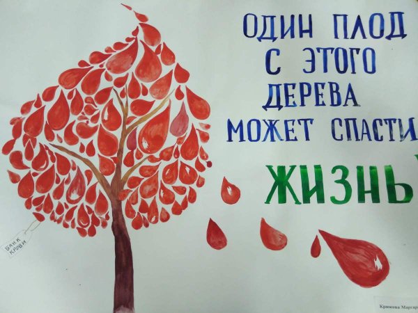 Рисунок на тему донорство