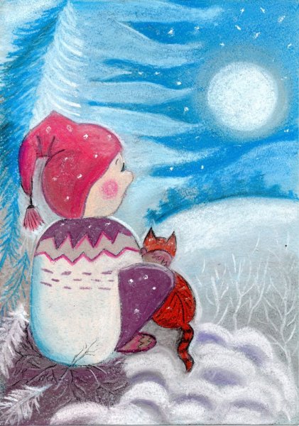 Рисунок на тему новогодние чудеса