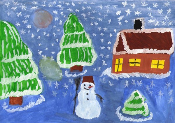 Зимние чудеса рисунки