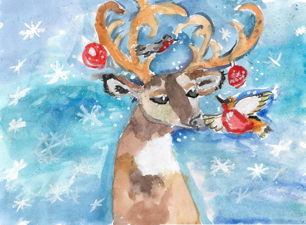 Новогодние чудеса, тема рисование