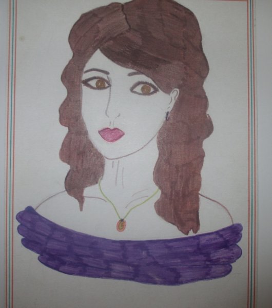 Портрет мамы схема рисования