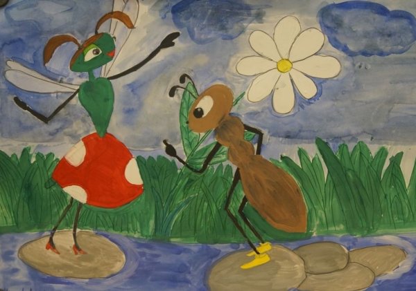 Крылов и. "Стрекоза и муравей"