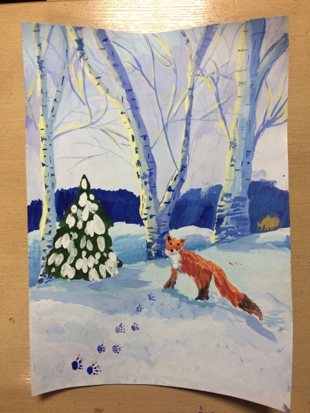 Рисунок красота зимы