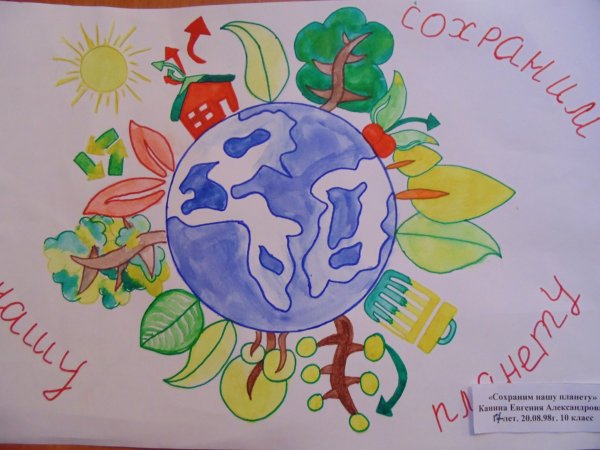 Рисунок на тему сохраним планету