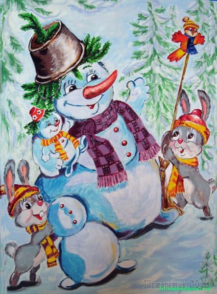 Новогодний рисунок на конкурс