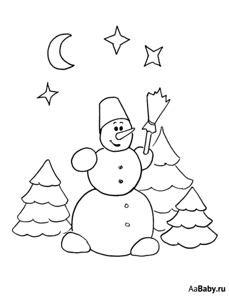 Рисунок на новогоднюю тему карандашом