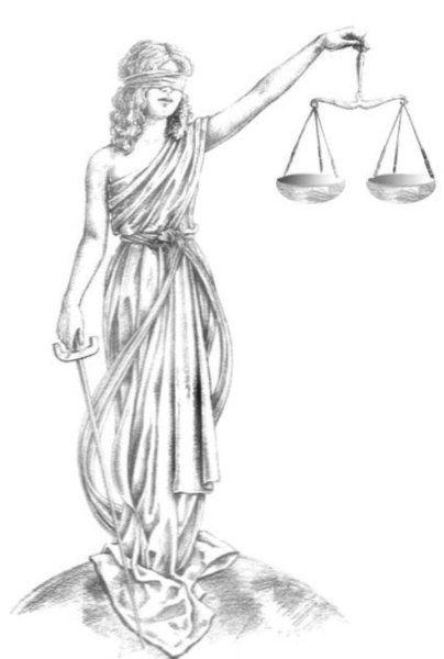 Фемида богиня правосудия рисунок