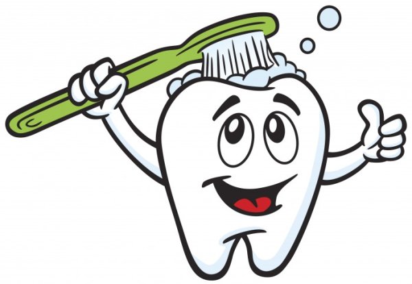 Зубик с зубной щеткой