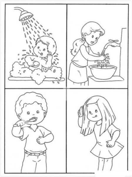 Гигиена задания для дошкольников