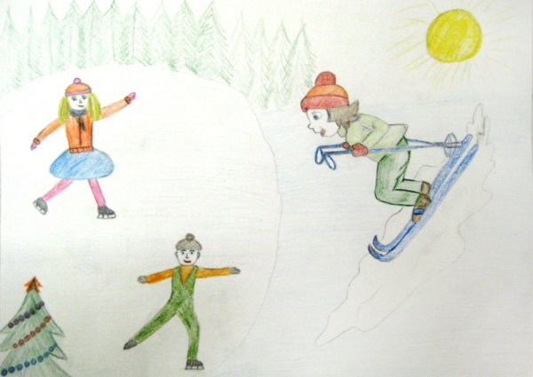Спорт рисунок для детей