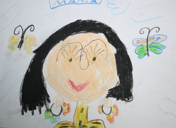 Мамина улыбка рисунок на конкурс