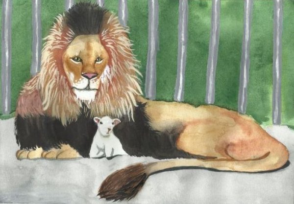 Басня Лев и собачка