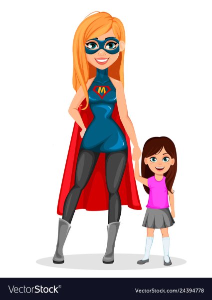 Плакат супер мама