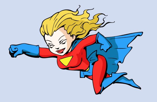 Женщина Супергерой с ребенком