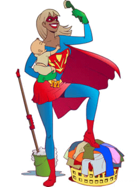 Супер мама иллюстрации