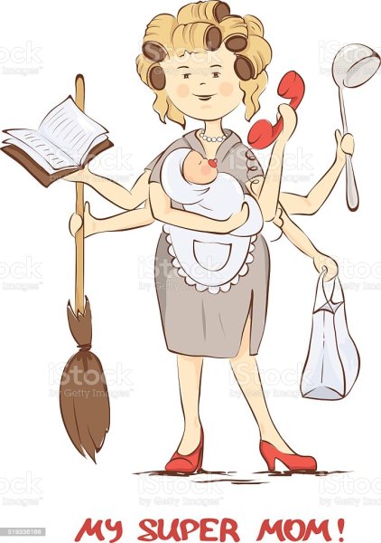 Супер мама рисунок