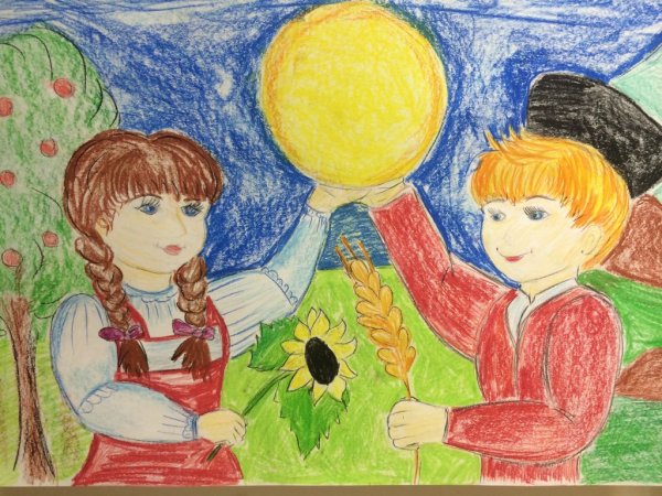 Кубань рисунок детский