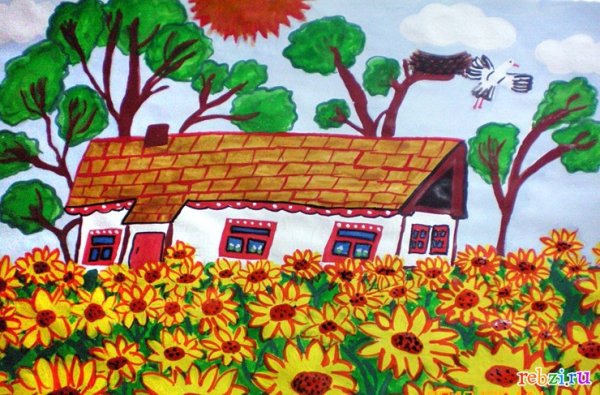 Рисунок на тему день села
