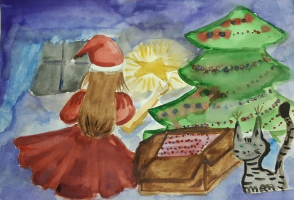 Новогоднее чудо рисунок для детей