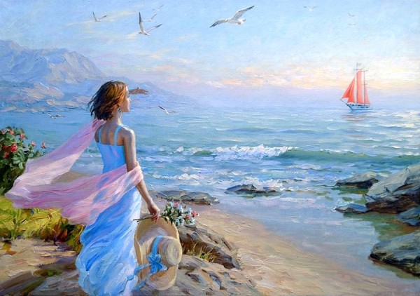 Художник Олег Васянович картины море