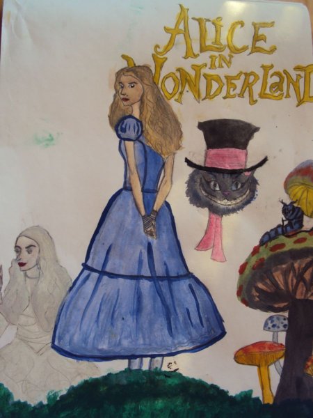 Как нарисовать Алису в стране чудес