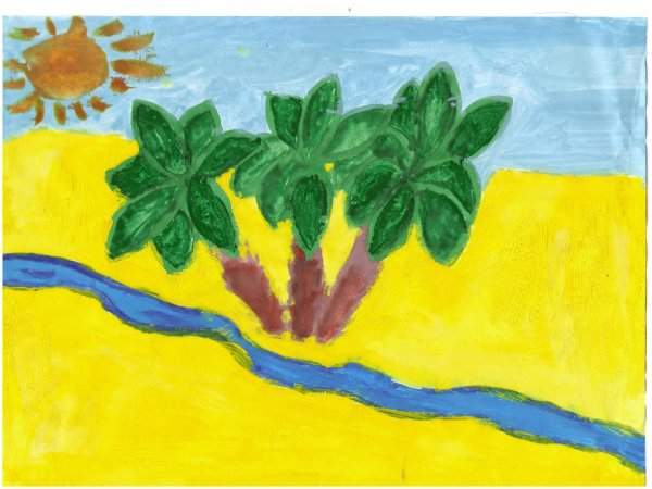 Иллюстрация к три пальмы Лермонтова