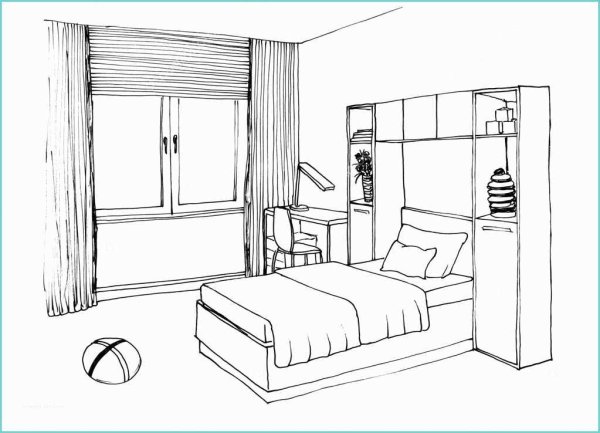 Нарисовать интерьер комнаты