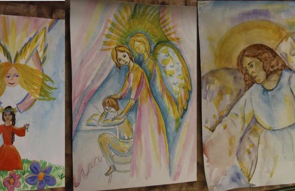 Ангел хранитель раскраска для детей