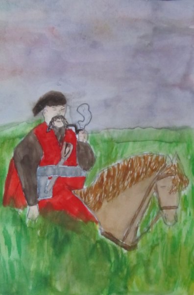 Тарас Бульба рисунок степи лёгкий