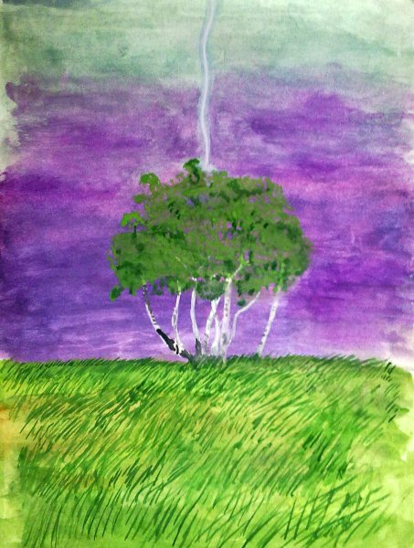 Пейзаж Весенняя гроза