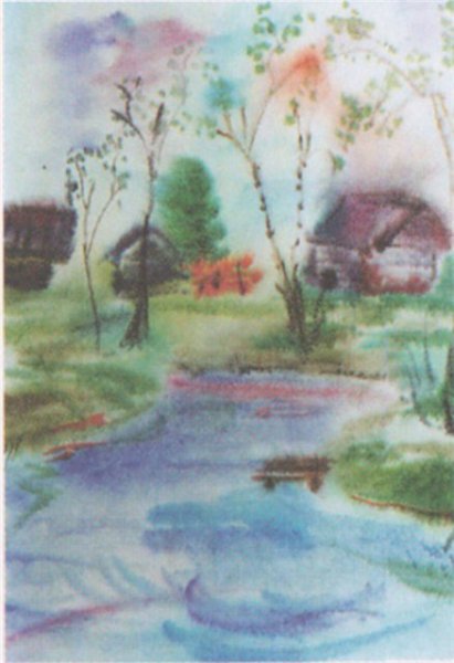 Иллюстрация весенний дождь