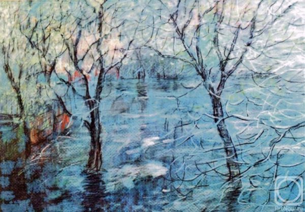 Картина весенний дождь