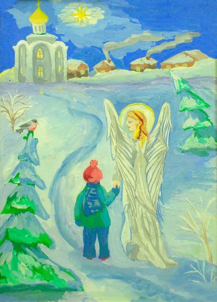 Вифлеемская звезда рисунок на конкурс