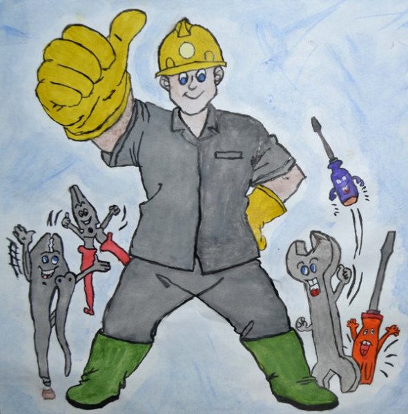 Охрана труда глазами детей рисунки