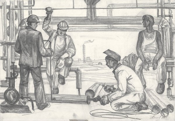 Стройка зарисовки