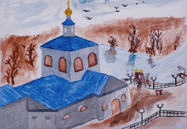 Детские рисунки церкви