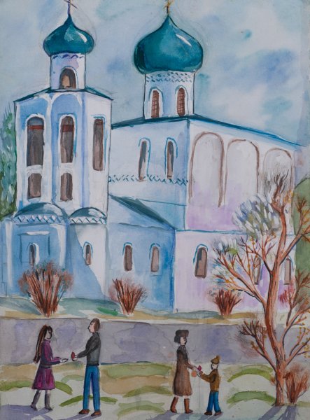 Храм рисунок для детей