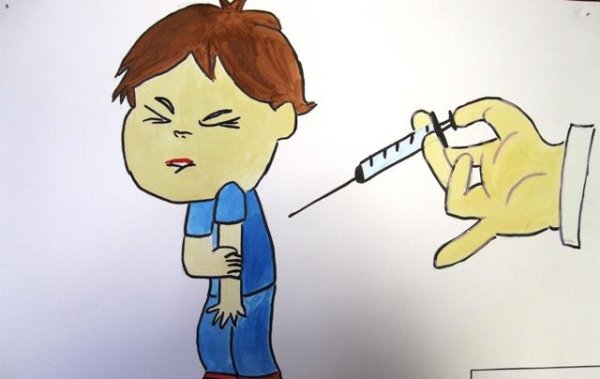 Рисунки на тему прививок