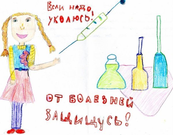 Рисунки на тему прививки