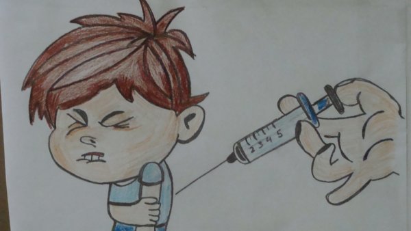 Рисунки на тему прививки