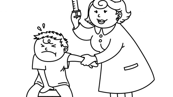 Вакцинация раскраска