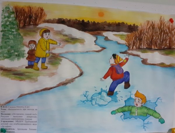 Водоемы зимой для детей