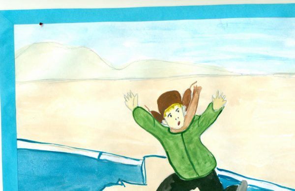 Детские рисунки безопасность на водоемах